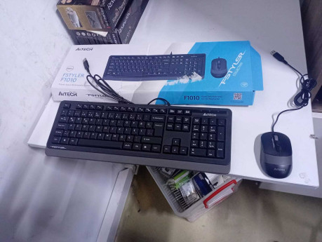 A4 TECH F1010 Q USB GRİ TR MM KLAVYE+OPTİK(OUTLET)